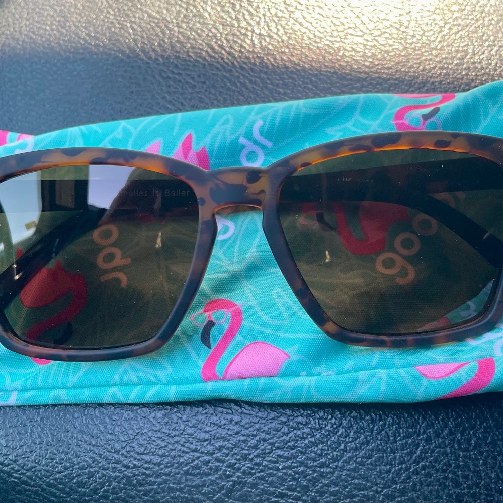Goodr Sunglasses - brown tortoise.
